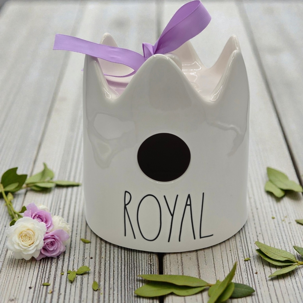 Rae Dunn ROYAL Birdhouse Crown Regal Princess Prince King Queen Decor Ceramic